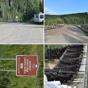 Kiskatinaw Curved Wooden Bridge