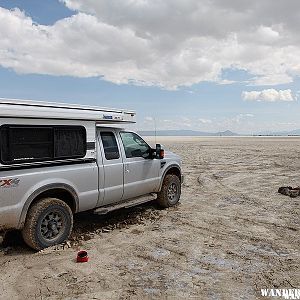 Don't drive on the wet Playa!