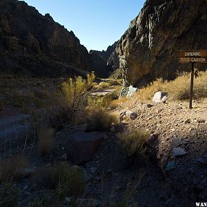 Entering Titus Canyon