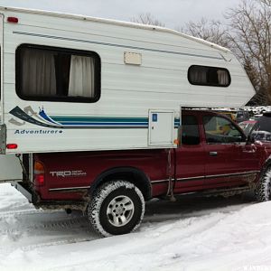 Taco with full size camper