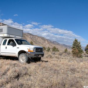 Camp near North Twin Creek, Big Smoky Valley