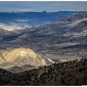 Painted Hills surrounded by potential wilderness