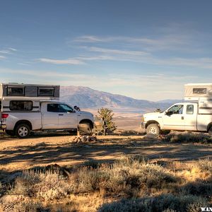 Campers Overlooking Bridgeport Valley