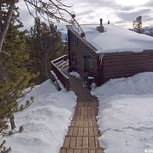 Vance's Cabin from the Outhouse Steps