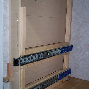 Drawer Frame - Left with Drawer glides