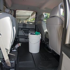 2017 Vinyl Interior bucket in middle of interior proportions.