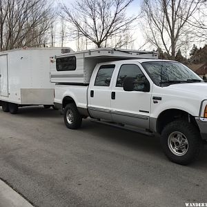 FWC towing the move trailer