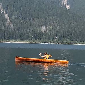 Elsie And Canoe At K lakes