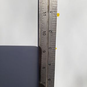 Ruler showing measurements