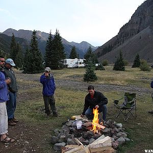 Mark shows us the proper way to set a fire