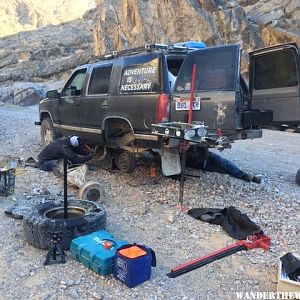 Chevy Tahoe in Dedeckera Canyon