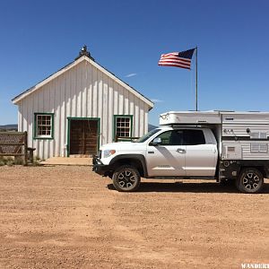 Four Wheel Camper visits Mt Trumbull School House