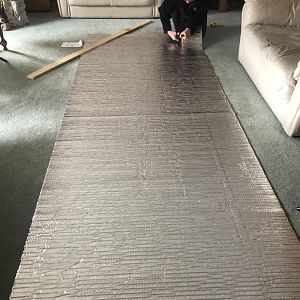 Cutting reflectix to size