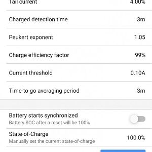 Synchronize settings In BMV