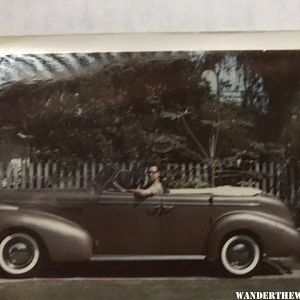 1939 Buick Phaeton top Down with Jim age 19-20 (1963)