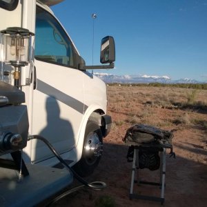 The La Sal mountains near Moab, UT