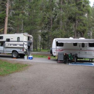 Camping with the family in the Beaverhead Deerlodge National Forest