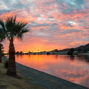 Sunset on the Colorado River, La Paz County Park, AZ