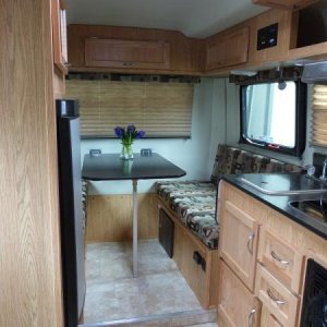 Kitchen and Dinette, view from entrance.