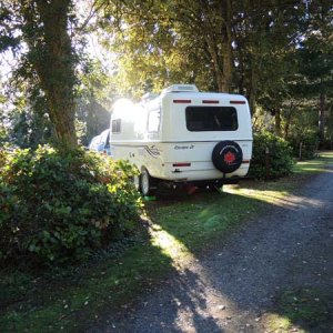 Nice park, but pull through sites were very short. Our second morning... Fort Townsend SP, near Port Townsend WA. 9.27.2015