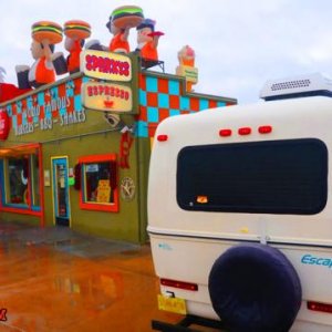 Sparky's, home of the mother of all chili cheeseburgers. Hatch, New Mexico.