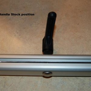 Handle on stock side