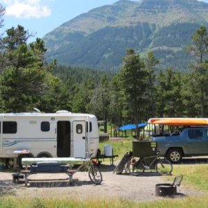 Crandell Campground in Waterton Lakes National Park