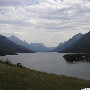 Waterton Lake and town