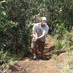 Climbing the Ropes - Hanalei Okolehao Trail