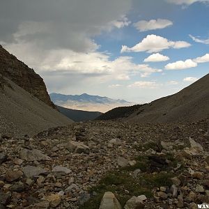 View East From Wheeler Peaks Rock Glacier