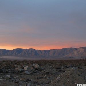 Sunset at Panamint Springs Resort Camp Ground