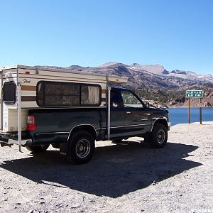 FWC at lake on Tioga Pass Rd.