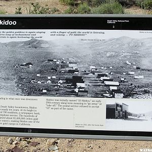 The Interpretive Sign at Skidoo