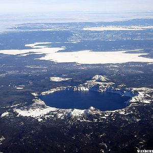 Aerial View - Crater Lake