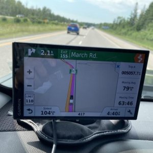 Record of our trip on the gps