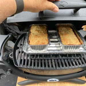 Our 17B does not have an over. The Weber Q1200 BBQ can bake bread