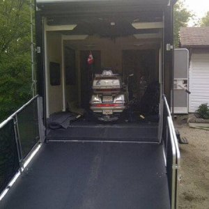 Goldwing strapped in for Kelowna trip