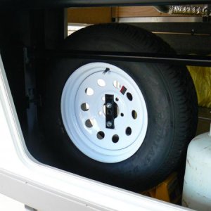 relocated spare tire