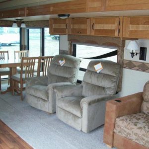 Dining area and lazy boy recliners