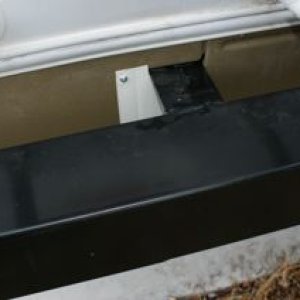 Plastic cover made to seal around rear frame