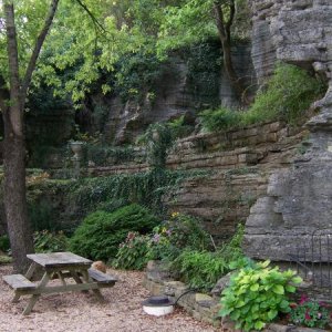 Roadside spring on the historic loop