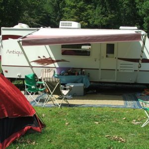 Camping in our Starcraft Antiqua on Norris lake in TN #1