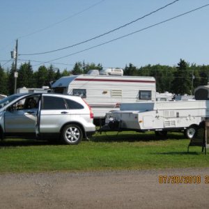 2009  Honda CRV
2009 Rockwood 1910 tent trailer

This was our trailer for 2009/2010 camping seasons, presently waiting for our new trailer 2011 Rockwo