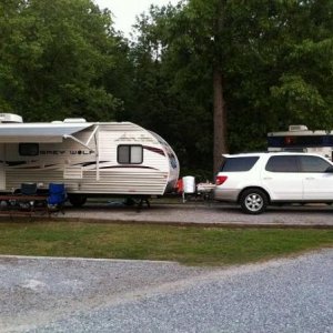 First Campground Stop on way home from Indiana at Best-Holiday Campground Chattanooga, TN (well it's actually in GA)