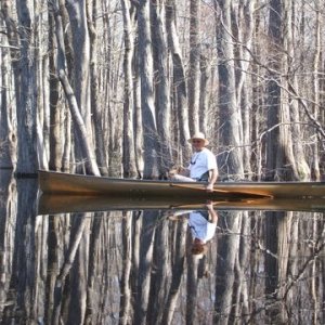 Me in my Merlin II on Ebeneezer Creek, Ga.