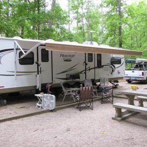 Campsite at FDR State Campground.