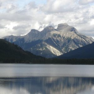 379 White Swan lake BC view from the window of trailer