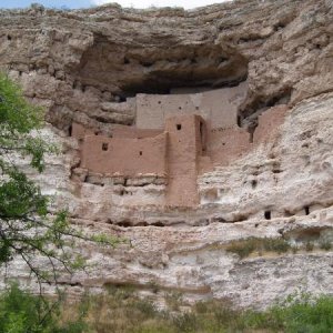 Montezuma's castle in Arizona.