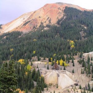 Red Mountain from Red Mountain Mining District Viewpoint near the Idarado Mine 10/11.