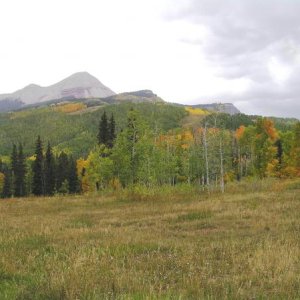 Engineer Mountain near Cascade Curve US550 north of Durango, Colorado.10/11